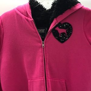 PINK M Victoria's Secret jacket with hood